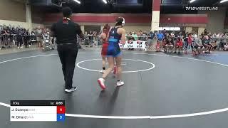 50 Kg Final - Julianna Ocampo Beast Mode Wrestling Club Vs Mariah Dillard Spartan Mat Club 0927