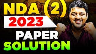 NDA Exam Paper Solution  NDA 2 2023 Paper Solution  Maths Jugad Se  Paper Solution NDA 2 2023
