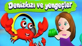 Peri Masalları  The Mermaid Story in Turkish  Deniz kızı çizgi film  Yengeçler  Turkish Tale