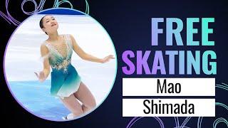 Mao SHIMADA JPN  Women Free Skating  GP Final 2023  #JGPFigure