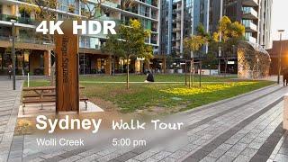  Sydney Afternoon Walk Tour Wolli Creek  4K HDR Aug 2021