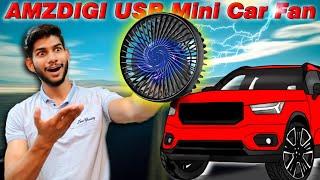 AMZDIGI USB Car Fan  Unboxing & Review
