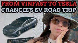 Francie Switched The VinFast For An Ancient Model 3 Her Longest Tesla Roadtrip So Far