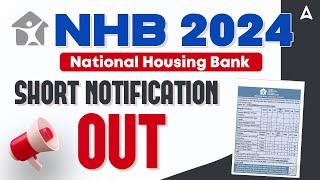 NHB Assistant Manager 2024 Short Notification Out  National Housing Bank Recruitment 2024