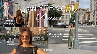 NYC VLOG  days in my life  vintage shopping living alone a realistic life update