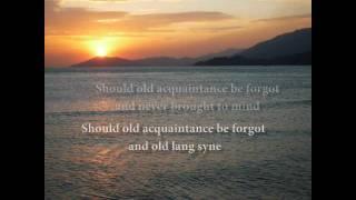 Auld Lang Syne with lyrics