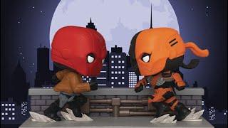 Funko Pop Batman Comic Moments Red Hood vs Deathstroke Unboxing