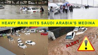 Heavy rain hits Saudi Arabias Medina  Saudi Arabia Flooded 2024