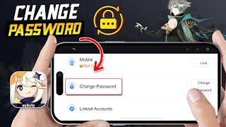 How to Change Password in Genshin Impact iPhone  Change Password on Genshin Impact on mobile