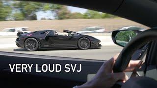 INSANE Aventador SVJ custom exhaust 4K