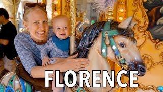 Huge Duomo and Babys First Carousel in Florence - Tuscany Italy  Family Travel Vlog