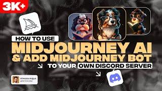 How to Use Midjourney AI - Add Midjourney Bot to Your Own Discord Server - Tutorial in HindiUrdu