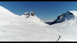 Drone Video Shows Snow Clearing In Trollstigen