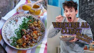 CURRY DI VERDURE CREMOSO E DELIZIOSO - ricetta facile e veloce - CURRY VEGETARIANO - VEGANO con riso