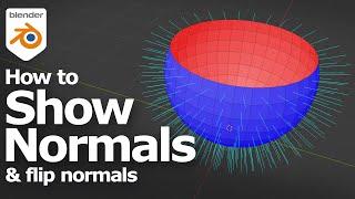 How to Show Normals and Filp Normals in Blender 4  with Shortcut