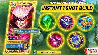 GLOBAL XAVIER FULL UNLIMITED MAGIC DAMAGE BUILD 2024  MUST TRY  XAVIER TIPS & GUIDE  MLBB