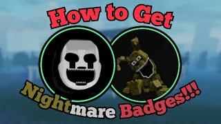 How to Get Nightmare Puppet & PlushTrap Badges  Fredbear and Friends 5  Roblox