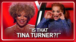 Coach Rita Ora IN TEARS after seeing TINA TURNER impersonator on The Voice  Journey #292