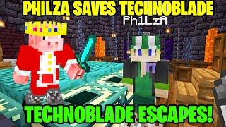 Philza SAVES Technoblade to ESCAPE from Prison Dream SMP