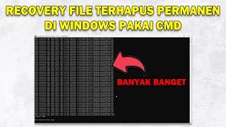 Cara Mengembalikan File Terhapus di Windows 10  11 Menggunakan CMD