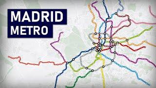 Evolution of the Madrid Metro 1919-2021 animation