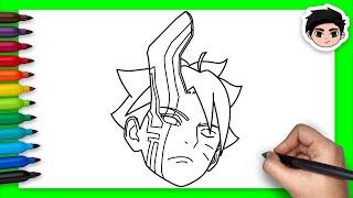 How To Draw Boruto Otsutsuki Mode  Boruto - Easy Step By Step