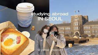 seoul diaries  *intl yonsei student edition* moving into dorms cafeteria food cafe hopping