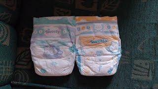 Review Singkat Diapers SWEETY SILVER Vs. SWEETY BRONZE  Popok Sekali Pakai  tipe perekat