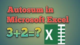 Autosum in Excel