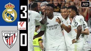 Real Madrid vs Athletic Bilbao 3-0 • Hasil Bola Tadi Malam • Real Madrid Highlights & All Goals 2024