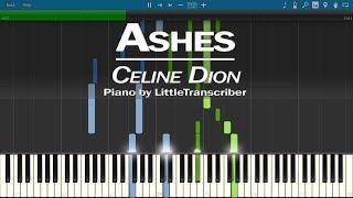 Celine Dion - Ashes from the Deadpool 2 Motion Picture Soundtrack OST Piano Cover  LilTranscriber