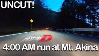 The real Initial D run Mt. Akina When the roads are empty 4am  Uncut Drive  JDM Masters