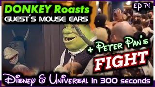 DONKEY Rips Disney-Wearing Guests  Fight Breaks out at Peter Pans Flight