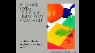 Why Our Vinda Dish Wash Soap Stand Out. Gentle on Hands Tough on grease. Try It Today #soaps