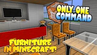Furniture In Minecraft  NO MODS  Only One Command Block One Command Creation