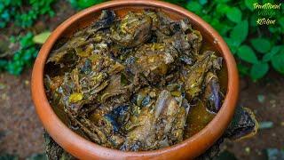 ගමේ රසට මිරිසට මාළු ඔලු කරිය  Big Fish Head Curry Recipe