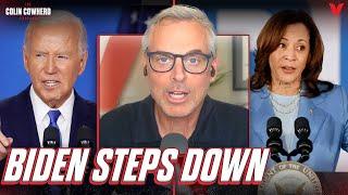 Reaction to Joe Biden dropping from Presidential race Kamala Harris best candidate?  Colin Cowherd