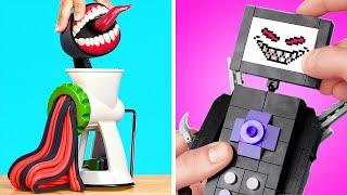 TV Man Head From Lego  *Digital Circus Smiling Critters Viral ASMR Crafts*