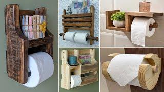 DIY Wooden Paper Role Holder Ideas  Toilet paper holder ideas