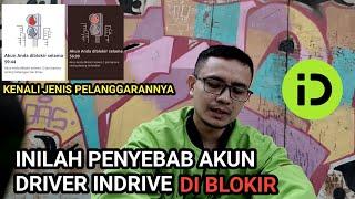 INILAH PENYEBAB DI BLOKIRNYA AKUN DRIVER INDRIVE 