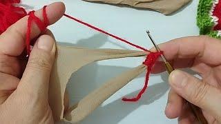 Ten çoraptan karpuz toka şahane oldu bayılacaksınız  easy crochet