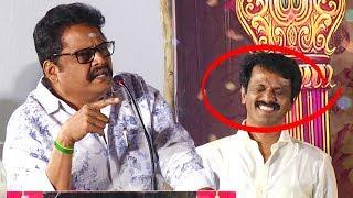 சேரனை மேடையிலே கலாய்த்த கே எஸ் ரவிக்குமார்  K S Ravikumar Speech  Thirumanam Audio launch