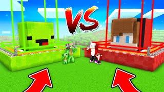 Maizen Built FAMILY Super SECURITY HOUSE in Minecraft - Parody StoryJJ and Mikey TV