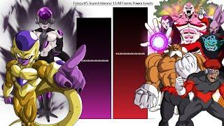 Frieza VS Team Universe 11 All Forms Power Levels