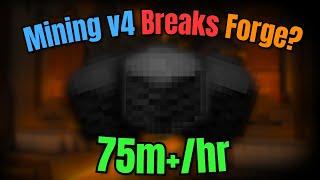 Mining v4 Makes 75m+hr Using The FORGE?  Hypixel Skyblock