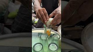 Healthy Street Food Raw Duck Egg and Milk Mixture #shorts