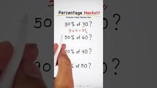 Percentage Trick #mathteachergon #civilserviceexam #percentage