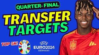 EURO 2024 FANTASY MD5 QUARTER-FINALS TRANSFER TARGETS  RANK 4156  FANTASY EURO 2024 TIPS