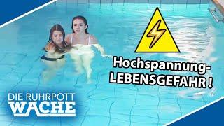 380 Volt Kabel IM POOL  Jungen Mädchen droht TÖDLICHER Elektroschock  Die Ruhrpottwache  SAT.1