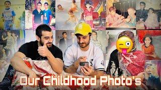 Reacting To Our Childhood Photos  Umer or Rimsha Ki Koji Photo 